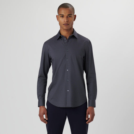 Bugatchi - James - Chemise manches longues lozanges OoohCotton® - LE CAPITAINE D'A BORD