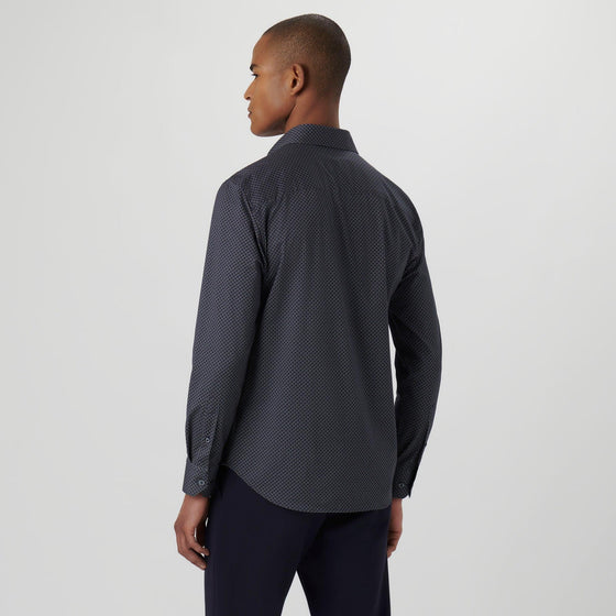 Bugatchi - James - Chemise manches longues lozanges OoohCotton® - LE CAPITAINE D'A BORD