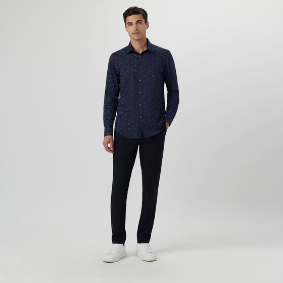 Bugatchi - James - Chemise manches longues voitures OoohCotton® - LE CAPITAINE D'A BORD