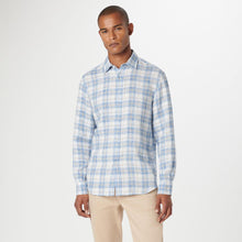  Bugatchi - Julian - Chemise de lin manches longues à carreaux - LE CAPITAINE D'A BORD