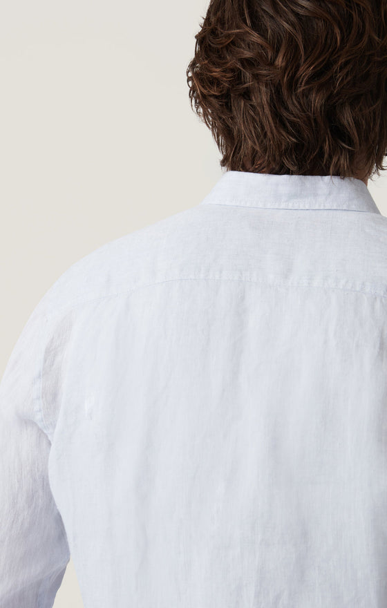 34 Heritage - Linen Chambray Shirt Chalk