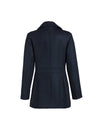 Dalmard Marine - Detroit Cachemire - Caban pour femme à boutons dorés - Marine - LE CAPITAINE D'A BORD