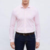 Emanuel Berg - Byron - Chemise manches longues à carreaux Albini 4Flex - Modern Fit - Rose - LE CAPITAINE D'A BORD