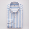 Emanuel Berg - Byron - Chemise manches longues à rayures Albini 4Flex - Modern Fit - Blanc/Bleu - LE CAPITAINE D'A BORD