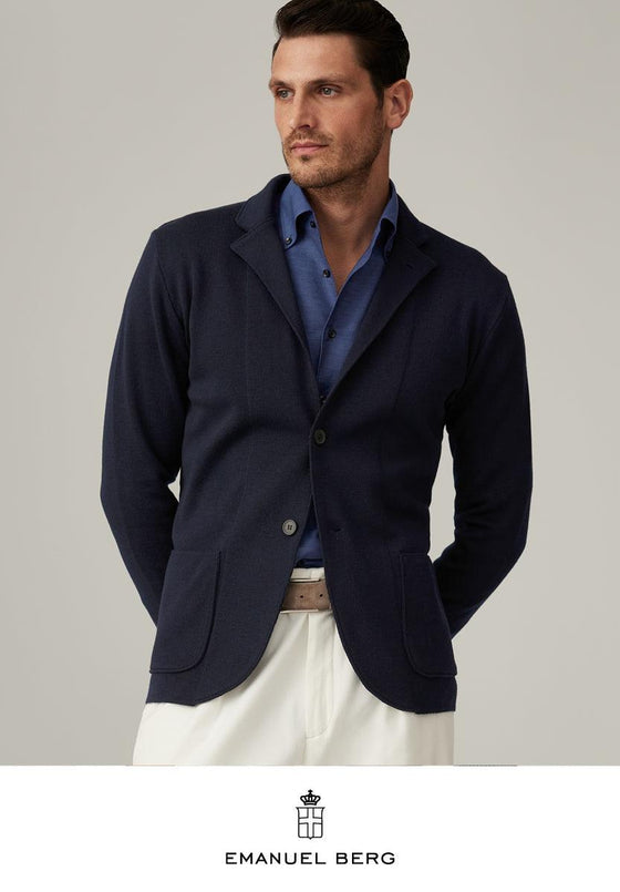 Emanuel Berg - Cardigan Premium Swacket Laine Mérinos Extrafine - LE CAPITAINE D'A BORD