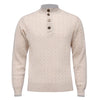 Emanuel Berg - Chandail col à boutons de laine mérinos Premium - Beige - LE CAPITAINE D'A BORD