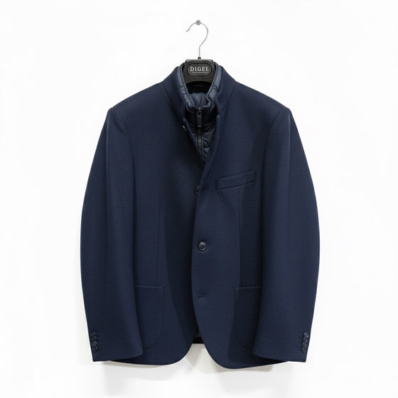 Digel - Enver-ST - Modern Fit - Veston de jersey de laine avec insertion détachable