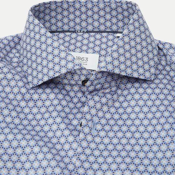 ETERNA 1863 - Chemise manches longues à motifs Modern Fit - LE CAPITAINE D'A BORD