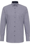 ETERNA - Chemise manches longues vichy Modern Fit - Marine/Blanc - LE CAPITAINE D'A BORD