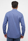 ETERNA - Chemise manches longues vichy Modern Fit - Marine/Bleu - LE CAPITAINE D'A BORD