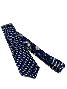  Hemley - Cravate de soie à pois - LE CAPITAINE D'A BORD