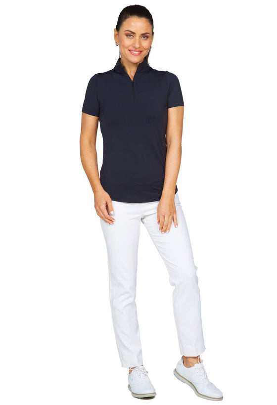 Ibkül - Short Sleeve Mock Neck - 87000 - LE CAPITAINE D'A BORD