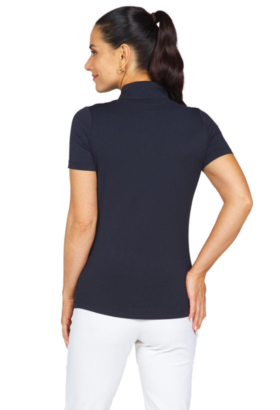 Ibkül - Short Sleeve Mock Neck - 87000 - LE CAPITAINE D'A BORD