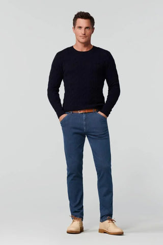 Meyer - Jeans Chicago 4547 - Indigo-Tan/45 - LE CAPITAINE D'A BORD