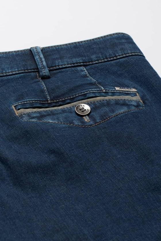 Meyer - Jeans Chicago 4547 - Indigo-Tan/45 - LE CAPITAINE D'A BORD