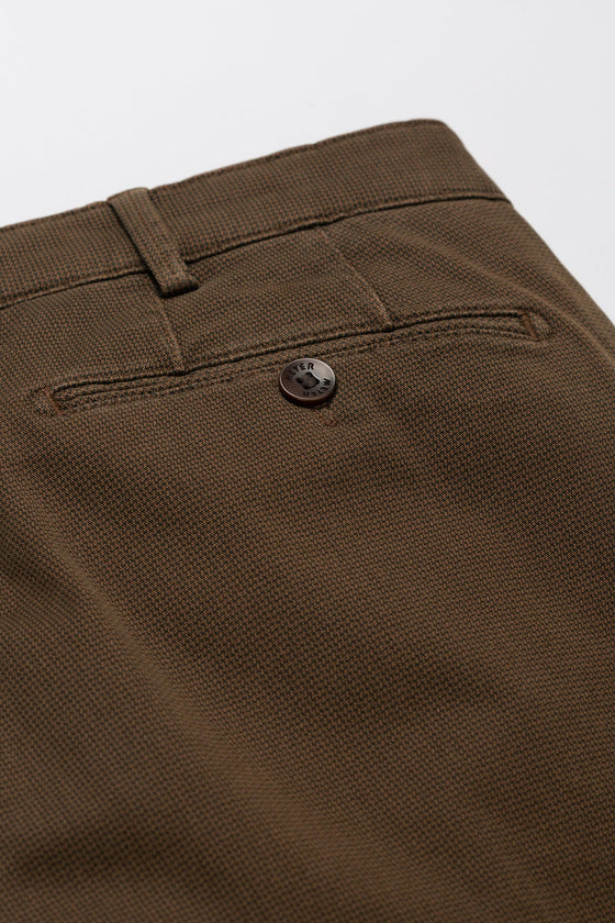 Meyer - Pantalon de coton hiver mini pied-de-poule Bonn 5603 - LE CAPITAINE D'A BORD