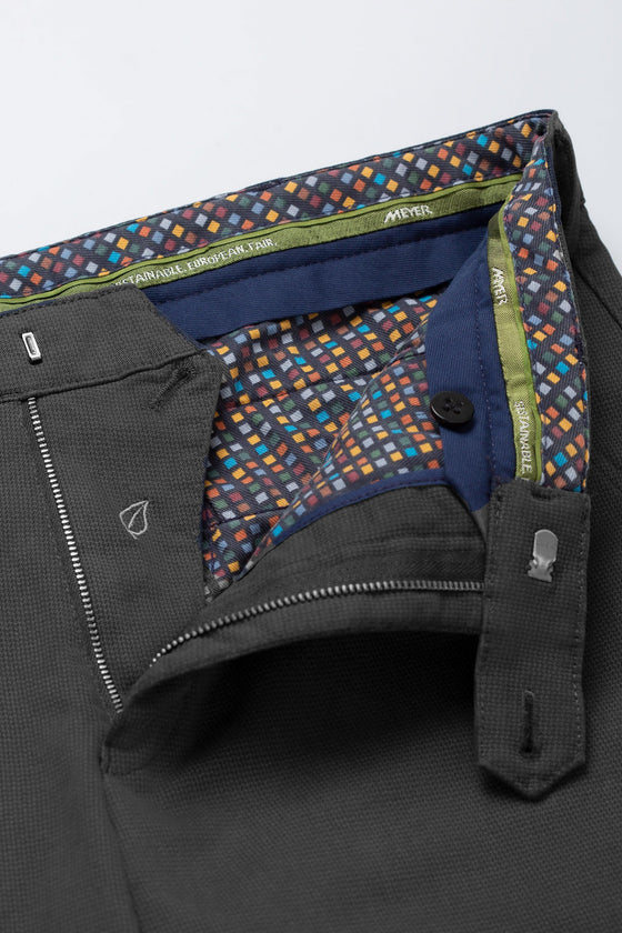 Meyer - Pantalon de coton hiver mini pied-de-poule Bonn 5603 - LE CAPITAINE D'A BORD