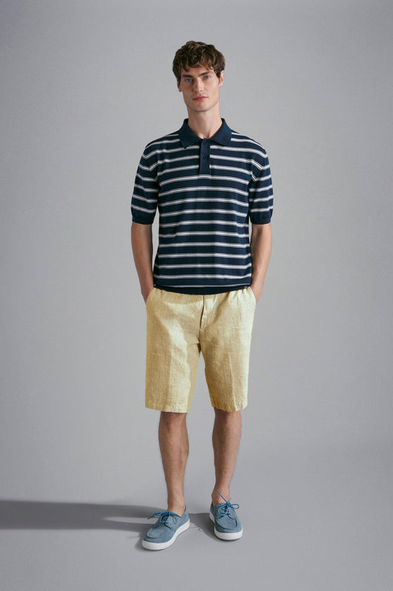 Paul & Shark - Bermudas 100% lin - LE CAPITAINE D'A BORD