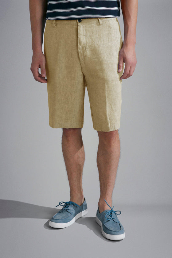 Paul & Shark - Bermudas 100% lin - LE CAPITAINE D'A BORD