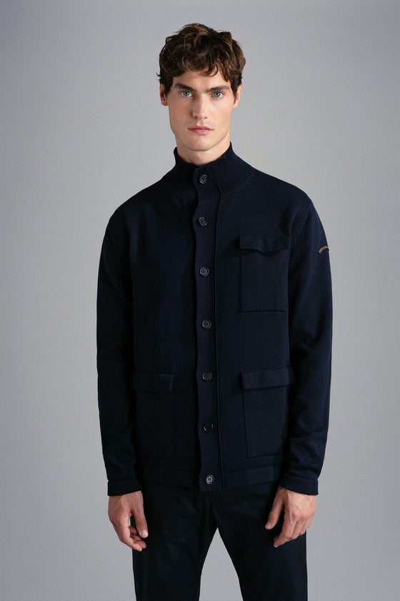 Paul & Shark - Cardigan à boutons de coton - LE CAPITAINE D'A BORD