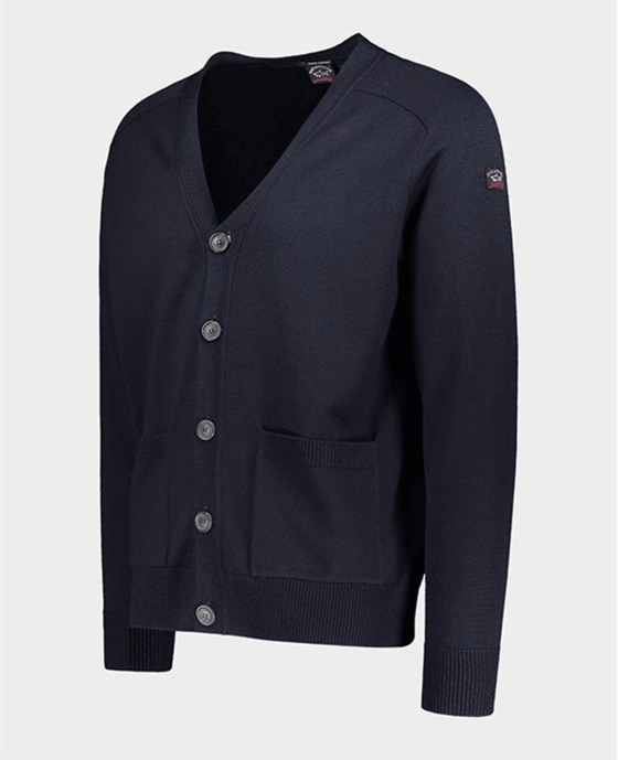 Paul & Shark - Cardigan à boutons de laine Cool Touch - LE CAPITAINE D'A BORD