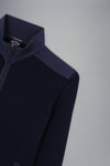 Paul & Shark - Cardigan zip de laine avec appliqués de nylon Typhoon - LE CAPITAINE D'A BORD