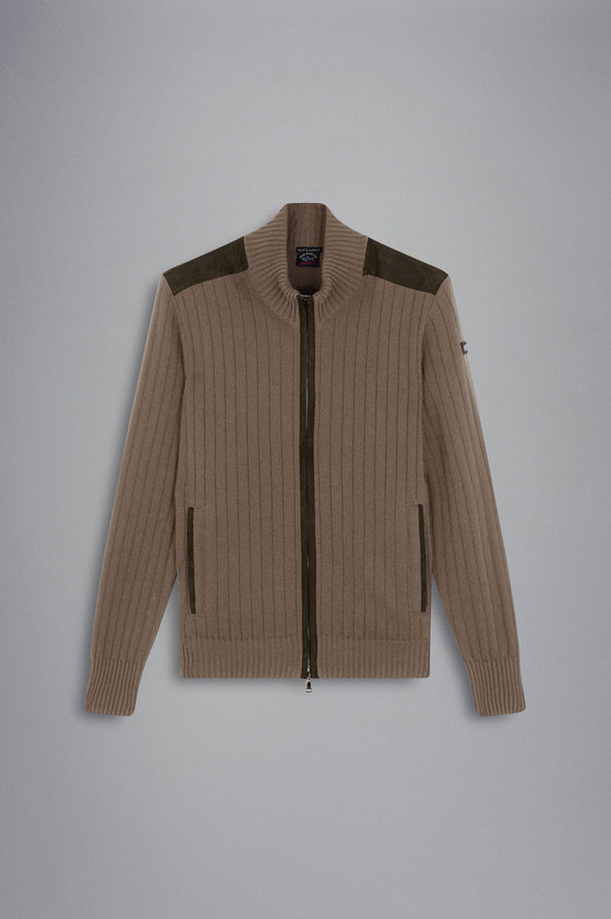 Paul & Shark - Cardigan zip de laine et cachemire - LE CAPITAINE D'A BORD