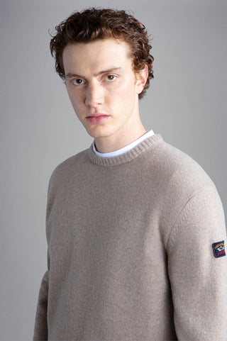 Paul & Shark - Chandail col rond de laine Shetland Eco-Wool - LE CAPITAINE D'A BORD