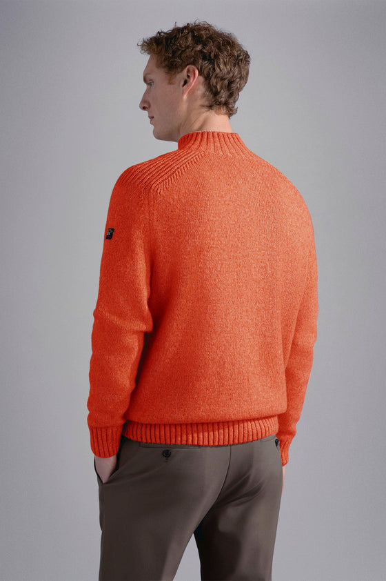 Paul & Shark - Chandail de laine col montant à boutons Fisherman - LE CAPITAINE D'A BORD