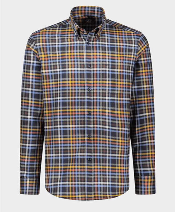 Paul & Shark - Chemise de flanelle carreaux - LE CAPITAINE D'A BORD
