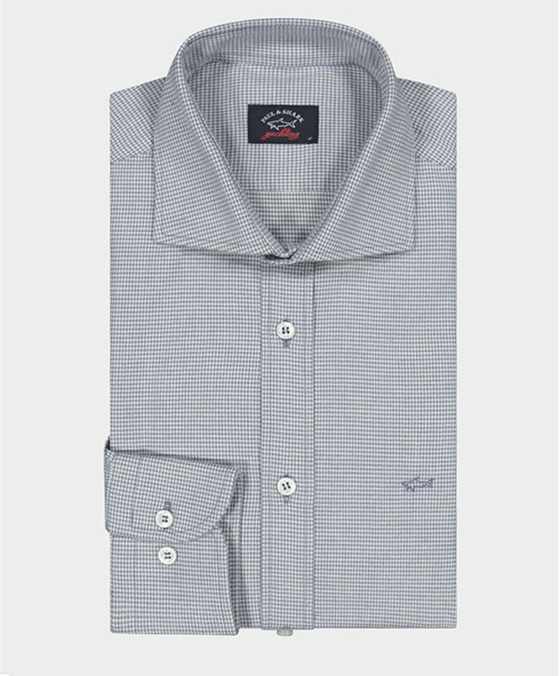 Paul & Shark - Chemise de flanelle pied-de-poule - J Fit - LE CAPITAINE D'A BORD