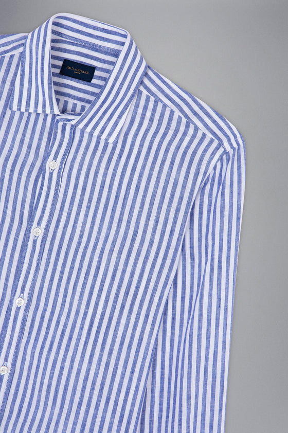 Paul & Shark - Chemise de lin manches longues à rayures - LE CAPITAINE D'A BORD