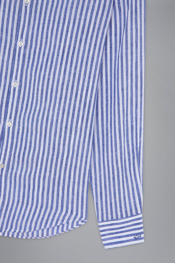 Paul & Shark - Chemise de lin manches longues à rayures - LE CAPITAINE D'A BORD