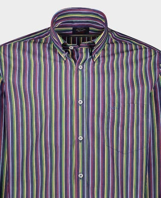 Paul & Shark - Chemise manches courtes à rayures - LE CAPITAINE D'A BORD