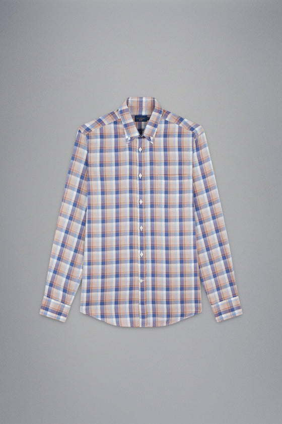 Paul & Shark - Chemise manches longues à carreaux de micro-tencel - LE CAPITAINE D'A BORD