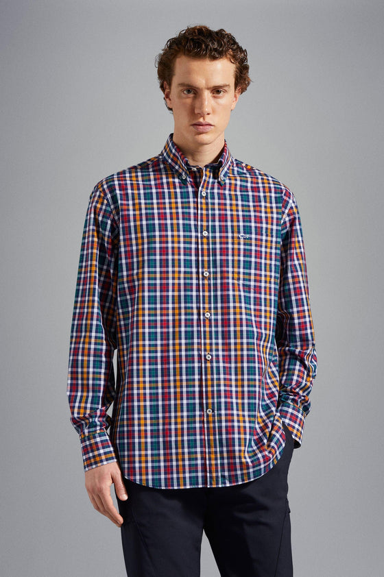 Paul & Shark - Chemise manches longues à carreaux - LE CAPITAINE D'A BORD