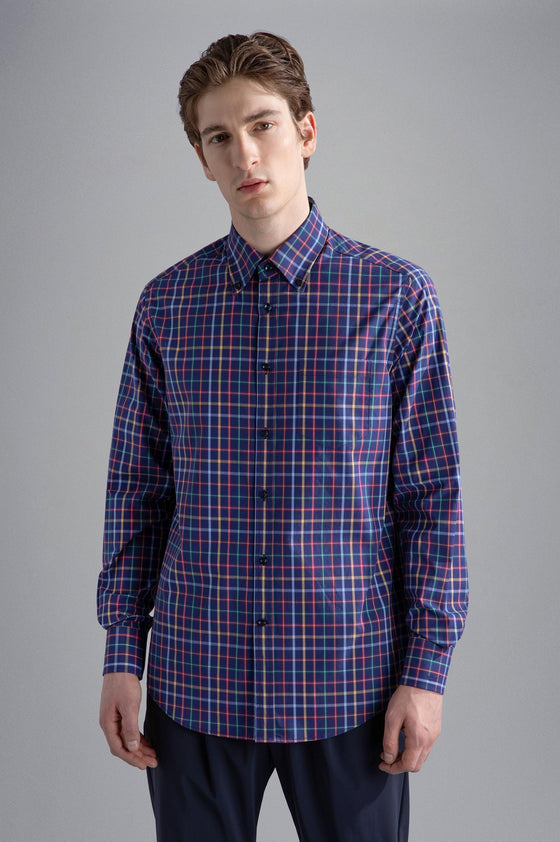 Paul & Shark - Chemise manches longues coton à carreaux - LE CAPITAINE D'A BORD