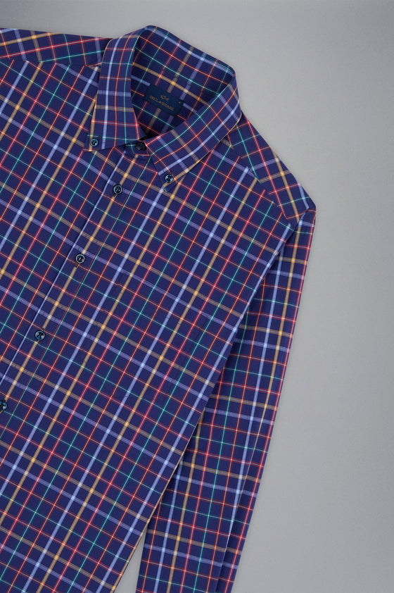 Paul & Shark - Chemise manches longues coton à carreaux - LE CAPITAINE D'A BORD