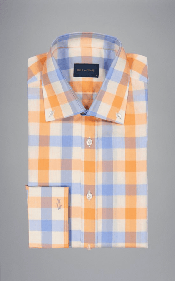 Paul & Shark - Chemise manches longues de coton à carreaux - LE CAPITAINE D'A BORD