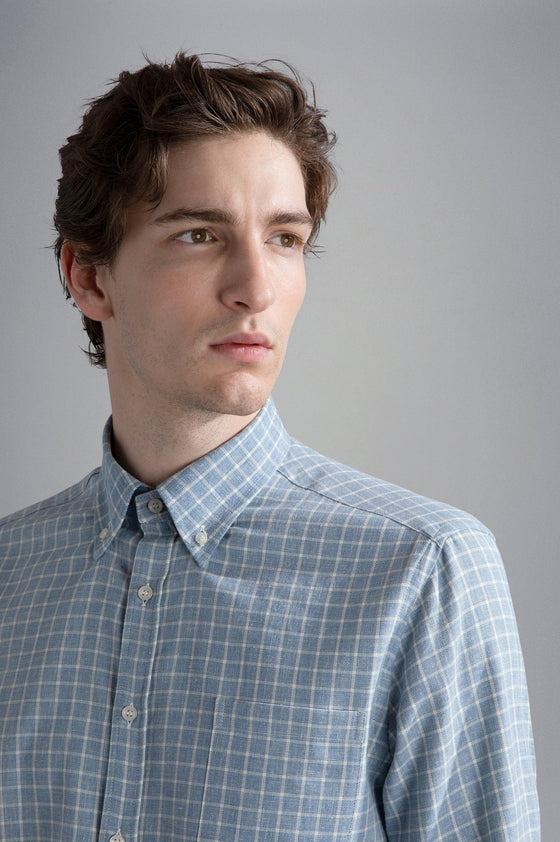 Paul & Shark - Chemise manches longues de coton, lin et cachemire - LE CAPITAINE D'A BORD