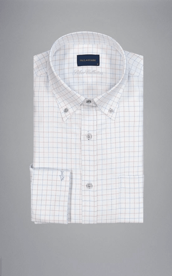 Paul & Shark - Chemise manches longues de coton Silver Collection - LE CAPITAINE D'A BORD