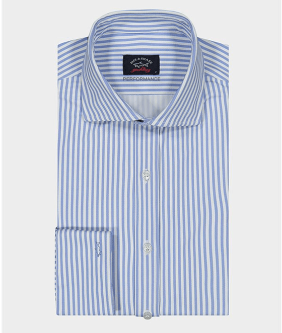 Paul & Shark - Chemise manches longues rayée Performance - J Fit - LE CAPITAINE D'A BORD