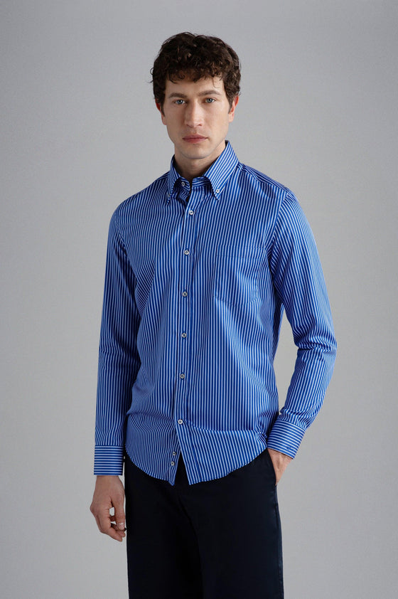 Paul & Shark - Chemise manches longues rayée Silver Collection - LE CAPITAINE D'A BORD