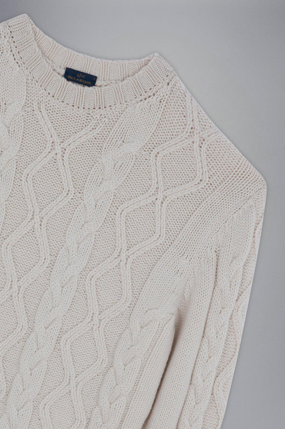 Paul & Shark - Col rond de laine mérinos à cables - LE CAPITAINE D'A BORD