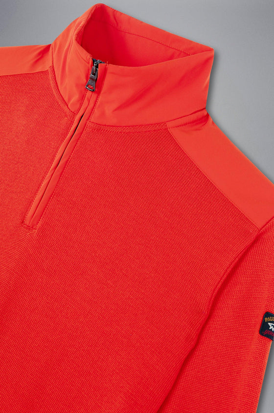 Paul & Shark - Col zip de laine avec appliqués de nylon - LE CAPITAINE D'A BORD