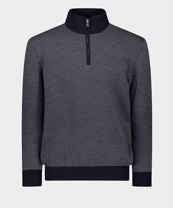 Paul & Shark - Col zip de laine BEAUFORT Tasmanian 120's - LE CAPITAINE D'A BORD