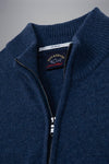 Paul & Shark - Col zip de laine Shetland Eco-Wool - LE CAPITAINE D'A BORD