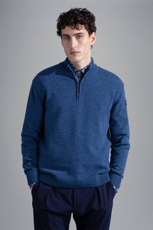  Paul & Shark - Col zip de laine Shetland Eco-Wool - LE CAPITAINE D'A BORD