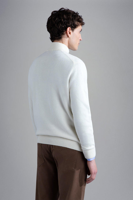 Paul & Shark - Col zip de laine Shetland Eco-Wool - LE CAPITAINE D'A BORD