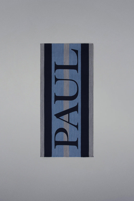 Paul & Shark - Écharpe de laine et soie avec lettrage - LE CAPITAINE D'A BORD